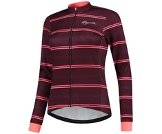 Moteriška žieminė striukė Rogelli Stripe, bordo spalvos