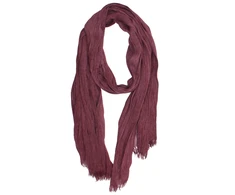 Moteriškas 100% lino šalikas „Klasikinis bordo“, bordo / slyvų