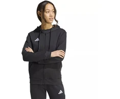 Moteriškas adidas Entrada 26 džemperis su pilnu užtrauktuku, juodas KF5939