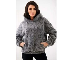 Moteriškas džemperis su gobtuvu