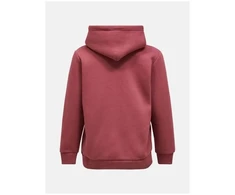 Moteriškas džemperis su gobtuvu Peak Performance Original Small Logo Zip, raudonas