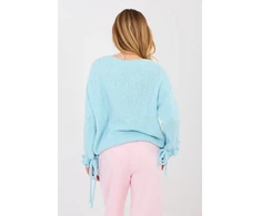 Moteriškas megztinis su volanais rankovėse Italy Moda