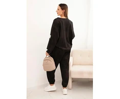 Moteriškas oversize komplektas juodos spalvos