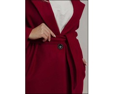 Moteriškas paltas - smėlio spalvos elegantiškas paltas