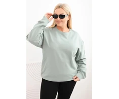 Moteriškas Plus Size džemperis, mėtų spalvos