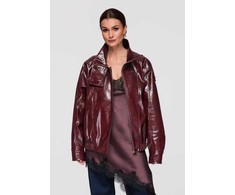 Moteriškas švarkas oversize bordo spalvos LARICA