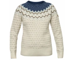 Moteriškas vilnonis džemperis Fjällräven Övik Knit, žalias, M