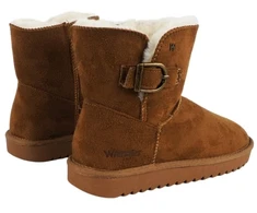 Moteriški auliniai batai Wrangler Elsa Buckle Mid, rudi
