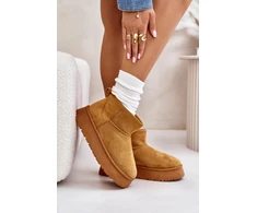 Moteriški aulinukai su platforma ir zomšos imitacija Step in style