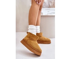 Moteriški aulinukai su platforma ir zomšos imitacija Step in style