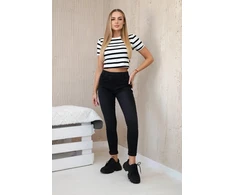Moteriški juodi klasikiniai džinsai Classic jeans juodas