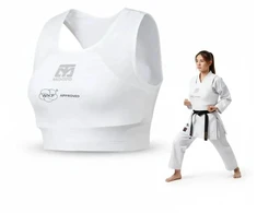 Moteriški karatė WKF elastingi apsauginiai marškinėliai | MOOTO