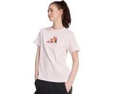 Moteriški marškinėliai adidas Floral Regular Graphic, šviesiai rožiniai