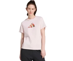 Moteriški marškinėliai adidas Floral Regular Graphic, šviesiai rožiniai
