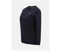 Moteriški marškinėliai ilgomis rankovėmis PEAK PERFORMANCE Trail Wool Blend LS, juodi