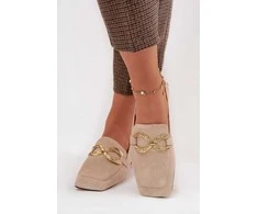 Moteriški mokasinai iš zomšos su 2,5 cm kulnu Step in style