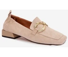 Moteriški mokasinai iš zomšos su 2,5 cm kulnu Step in style