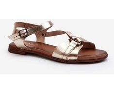 Moteriški odiniai sandalai Gold