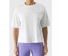 Moteriški oversize spausdinti marškinėliai 4F 4FRSS24TTSHF2089-11S