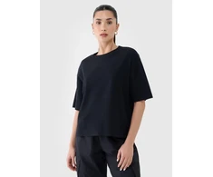 Moteriški paprasto kirpimo marškinėliai "waffle knit" 4F 4FRSS25TTSHF2651-20S
