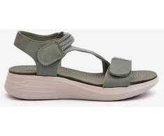 Moteriški patogūs žali Velcro sandalai Eladora