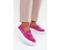 Moteriški platforminiai loaferiai iš zomšos Step in Style 227428