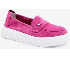 Moteriški platforminiai loaferiai iš zomšos Step in Style 227428