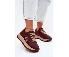 Moteriški platforminiai sportbačiai Big Star UU274041 Burgundy
