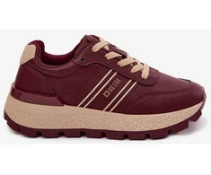 Moteriški platforminiai sportbačiai Big Star UU274041 Burgundy