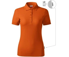 Moteriški polo marškinėliai "Reserve" (oranžiniai (prekės ženklo etiketė))