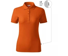 Moteriški polo marškinėliai "Reserve" (oranžiniai (prekės ženklo etiketė))