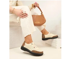 Moteriški pusbačiai su 3,5 cm platforma iš dirbtinės odos Solea