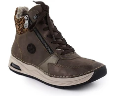Moteriški rudų leopardo rašto aulinukai Rieker 44565-25