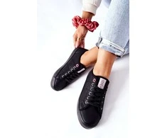 Moteriški sportbačiai Cross Jeans Juodi