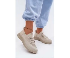 Moteriški sportiniai slip-on bateliai, smėlio ir alyvuogių spalvos