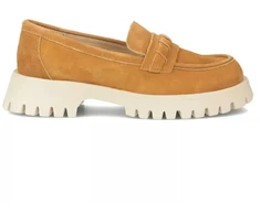 Moteriški zomšiniai odiniai brogai, camel spalvos, Filippo DP7554