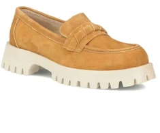 Moteriški zomšiniai odiniai brogai, camel spalvos, Filippo DP7554