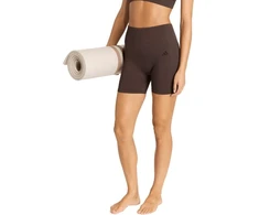 Moteriškos adidas Workout Essentials trikotažinės 4 colių tamprės, rudos, KE5841