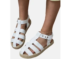 Moteriškos baltos uždaros espadrilės Kleona