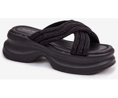 Moteriškos basutės iš audinio 5 cm platforma Step in style