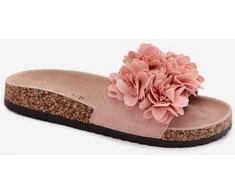 Moteriškos basutės su kamštine paduote ir gėlėmis Step in Style 227426