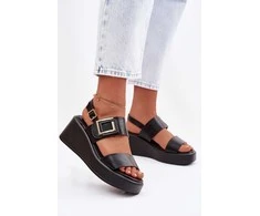 Moteriškos basutės su platforma iš dirbtinės odos Nelira