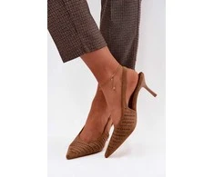 Moteriškos basutės su smailia nosele ir stiletto kulnu