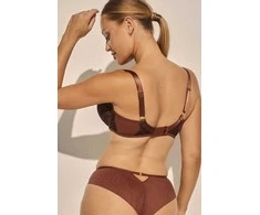 Moteriškos braziliško kirpimo kelnaitės Kinga Praline B-1136/2, rudos