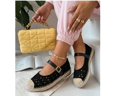 Moteriškos espadrilės su 3 cm platforma