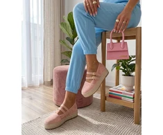 Moteriškos espadrilės su platforma Marcelle — rožinės