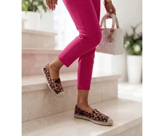 Moteriškos leopardinės espadrilės ant platformos Maxwell