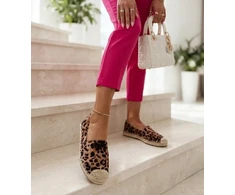 Moteriškos leopardinės espadrilės ant platformos Maxwell