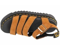 Moteriškos odinės basutės su platforma Dr. Martens Blaire, rudos