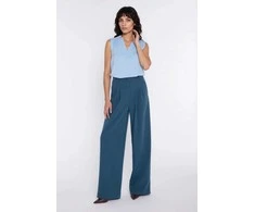 Moteriškos plačios kelnės su klostėmis Nife